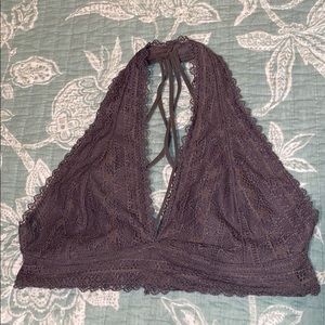 French Affair Dark Gray Bralette